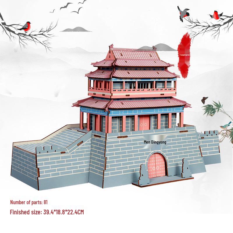 Chinese-Style 3D DIY Wooden Villa Model Kit