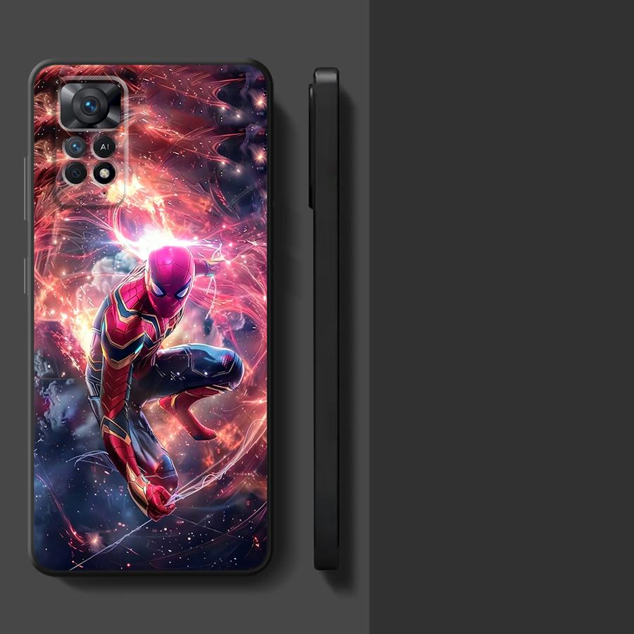 Case for Xiaomi Redmi Note 11s 12s 13 Pro Plus 9 14 10S 9S 10 7 8 12 Pro 11 Funda Phone Cover Marvel Lightning Iron Man