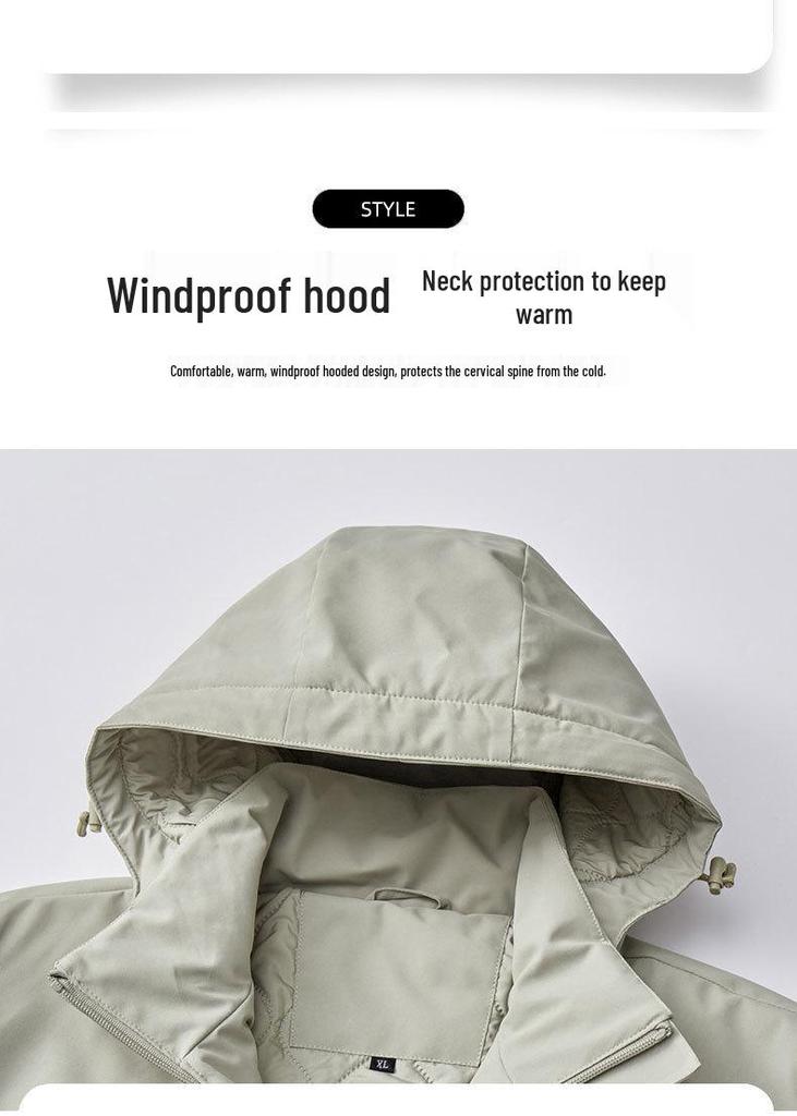Unisex 2026 Winter Ski Jacket: Thick, Warm, Hooded Coat for Mountaineering