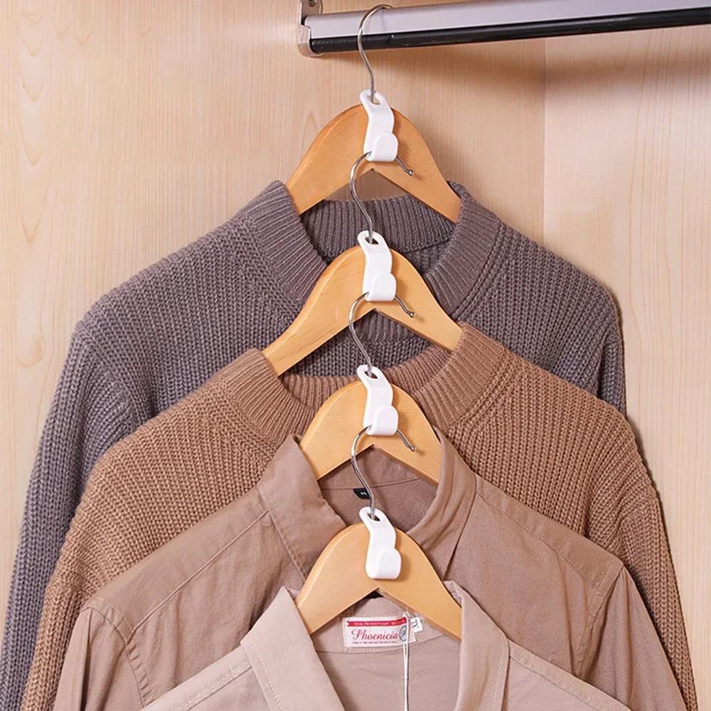 Clothing Storage Clothes Organizer Hanger Connection Home Assembly Closet for Clothes Plastic Save Space 10/20PCS Stackable Hook