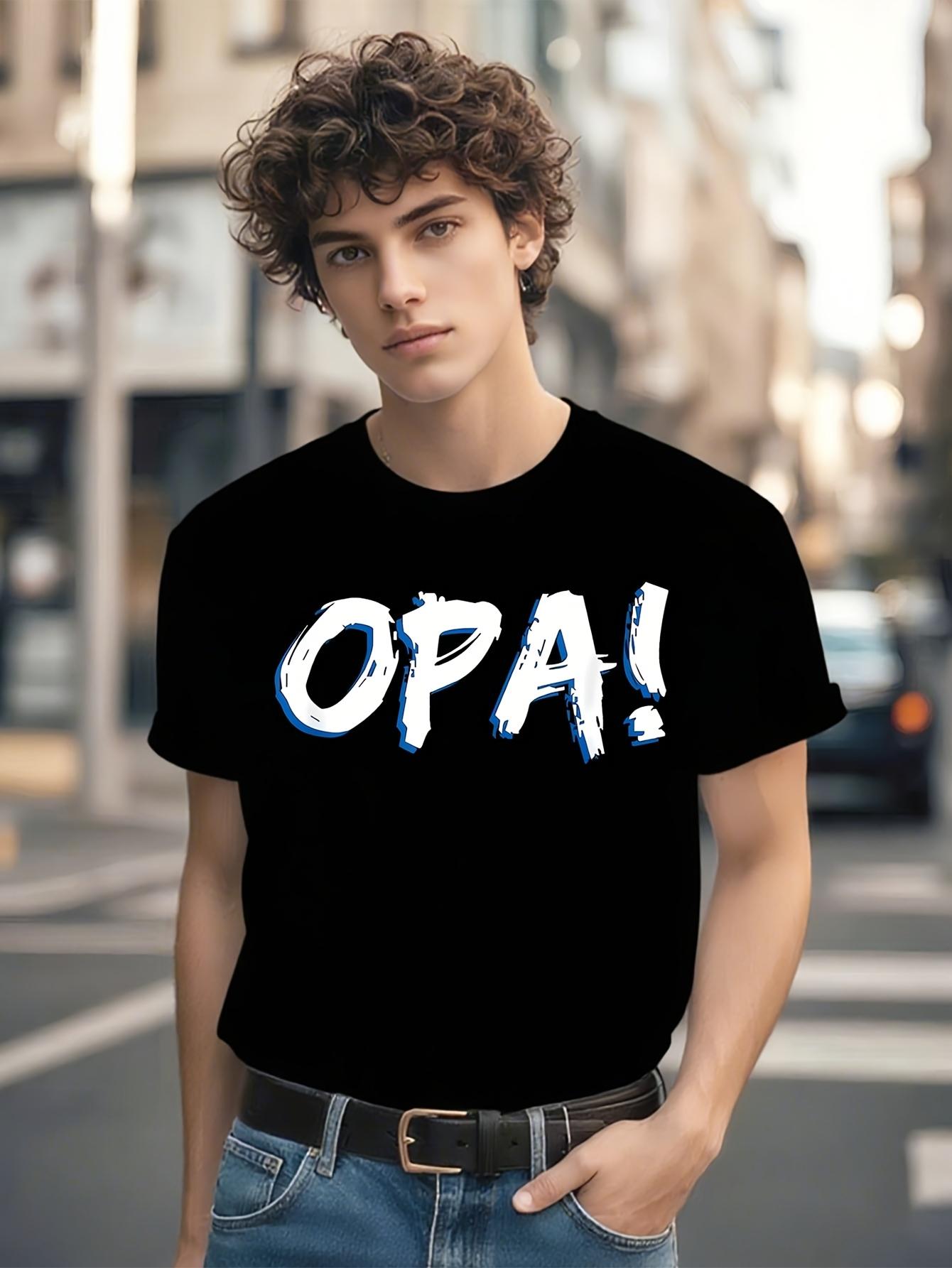 Greek Pride Tshirt - Bold White Blue Graphic Tee XXXL