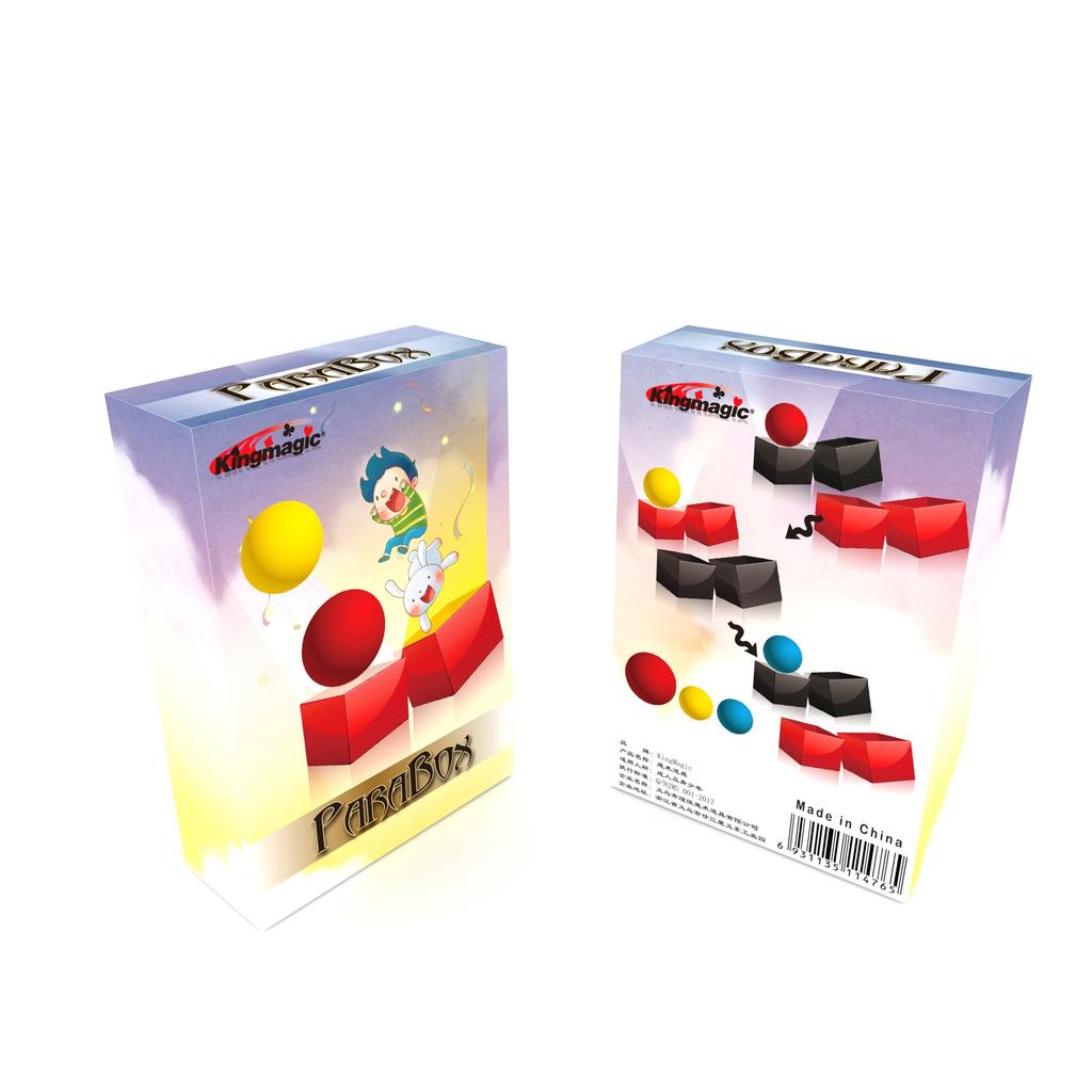 1 Set  New Magic In And Outer Ball Box Tricks Close Up Magic Prop Easy To Do Magician Gimmick Magic Props Children's Toys