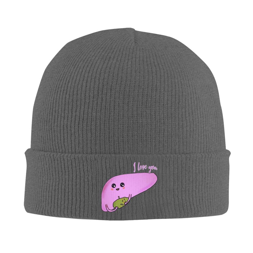 Cute liver and gallbladder Warm Knitted Cap Winter Knit Bonnet Hat Skullies Beanies Hip Hop Caps for Unisex