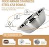 Pet Bowl PP Plastic Double Anti-Slip Bowl Water and Grain Integrated Dog Bowl Cat Dog Water and Grain