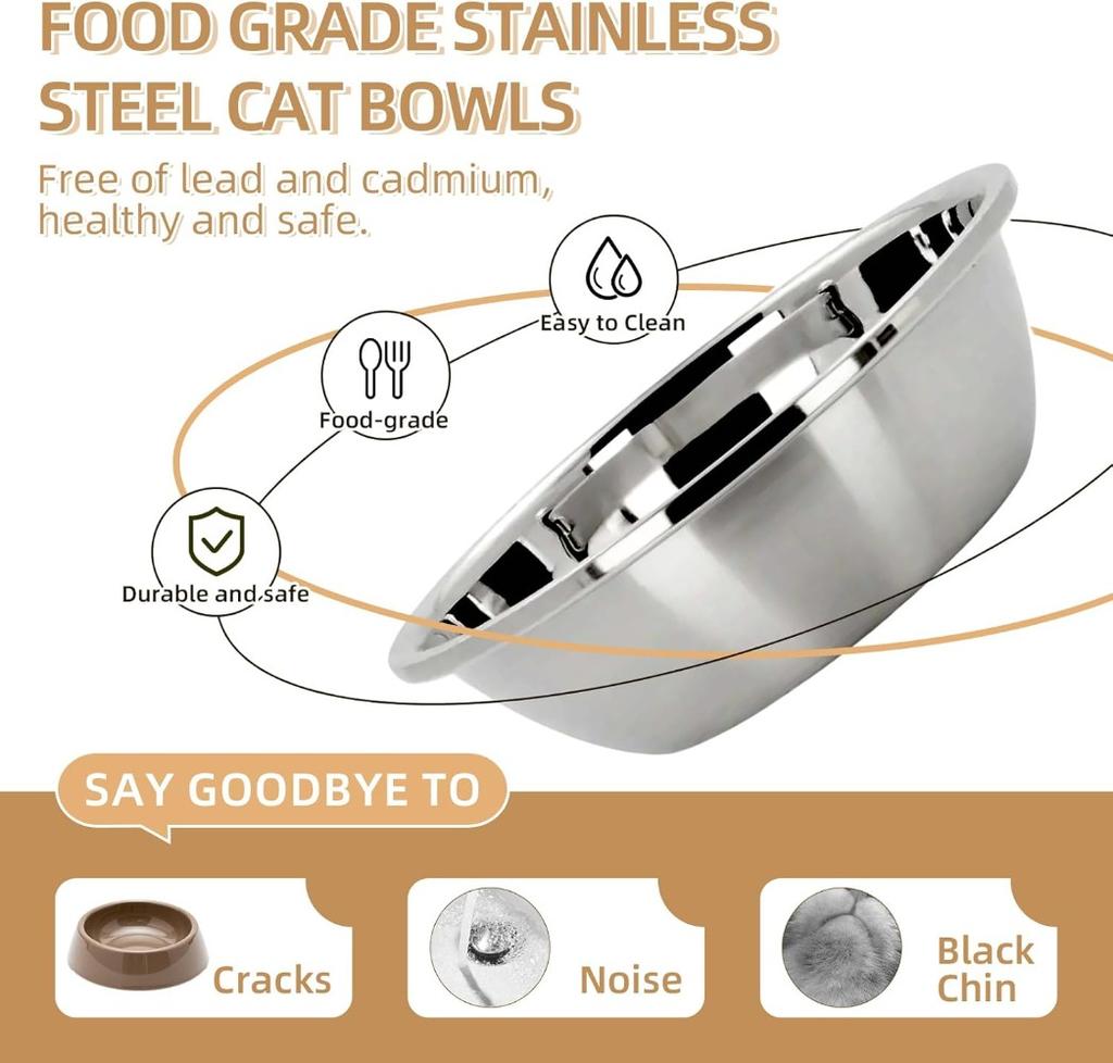 Pet Bowl PP Plastic Double Anti-Slip Bowl Water and Grain Integrated Dog Bowl Cat Dog Water and Grain