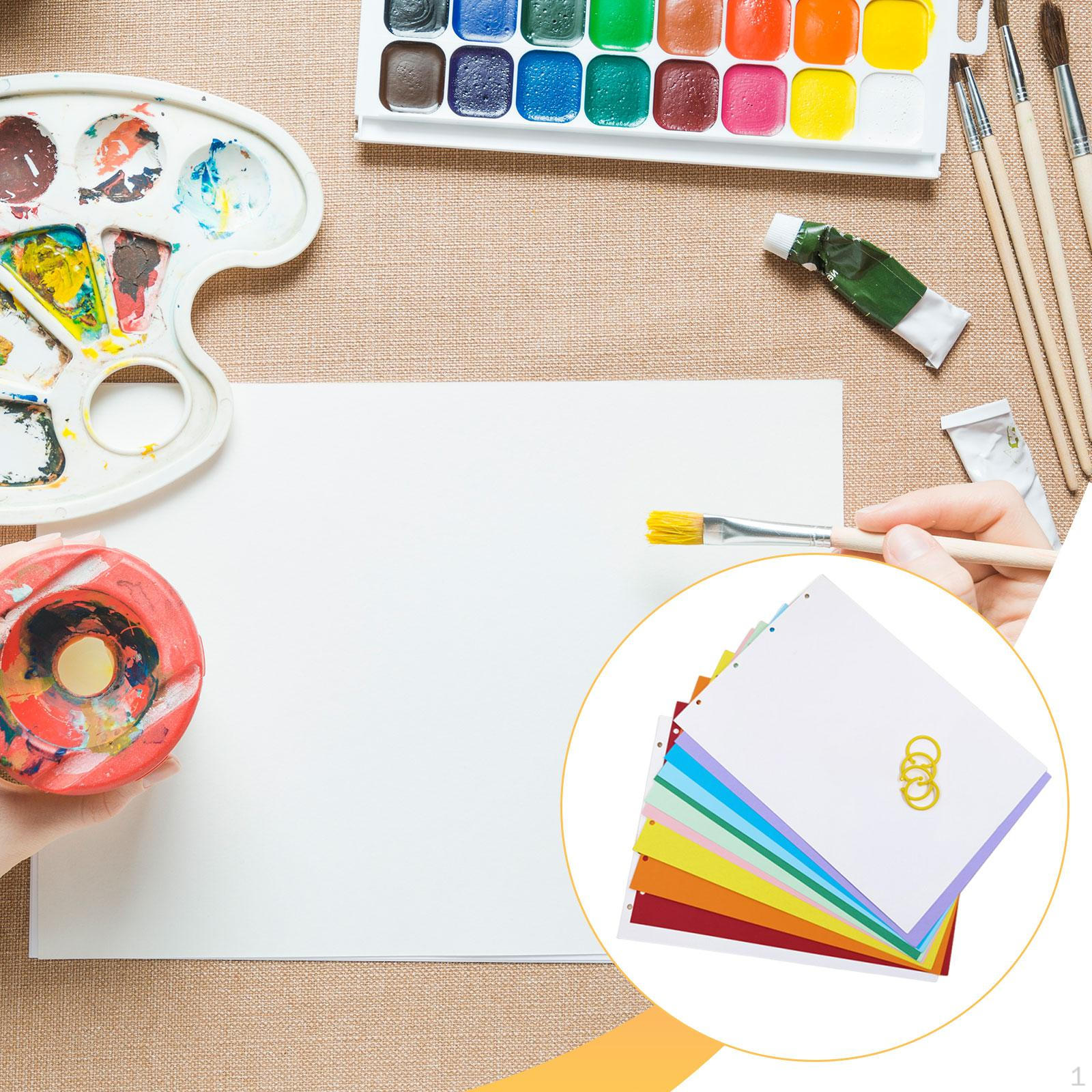 

Белый картон, Белые DIY-проекты, Скетчбук для вечеринок, Бумага для набросков Coloful with 3 Ring