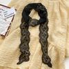 Korean temperament retro lace belt headband long ribbon decorative scarf ins small silk scarf necklace silk scarf women