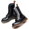 Tooling boots women's hole British style short boots men's and women's leather boots round head trend locomotive shoes