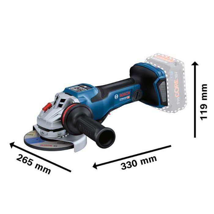 Meuleuse D'angle Bosch Professional GWX 18V-15 PSC 06019H6G02 125 Mm Brushless, Sans Batterie 18 V