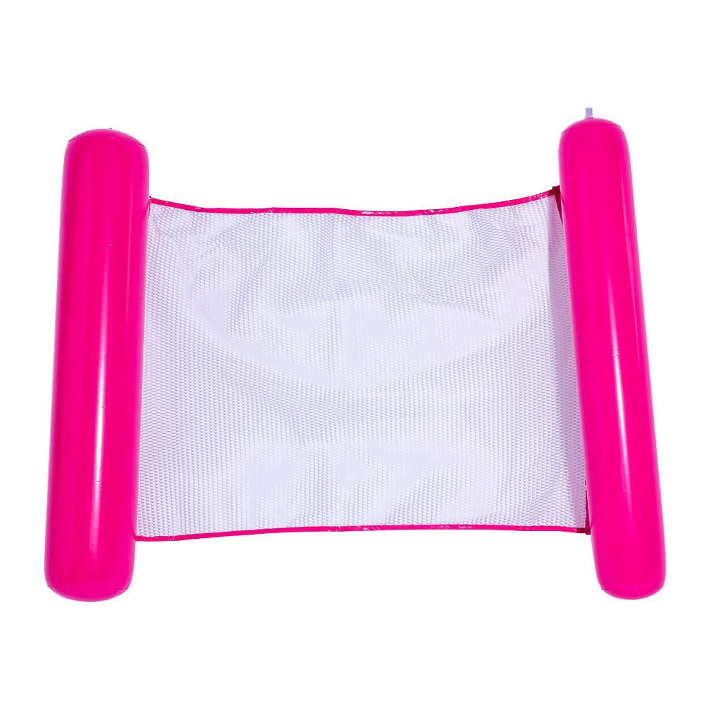 Eco-friendly Pvc Material Inflatable Hammock With Net Foldable Double Backrest Floating Raft