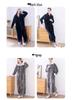 Women's Plus Size Long Nightgown - Double Zipper, Autumn/Winter Pajamas, Home Wear Robe