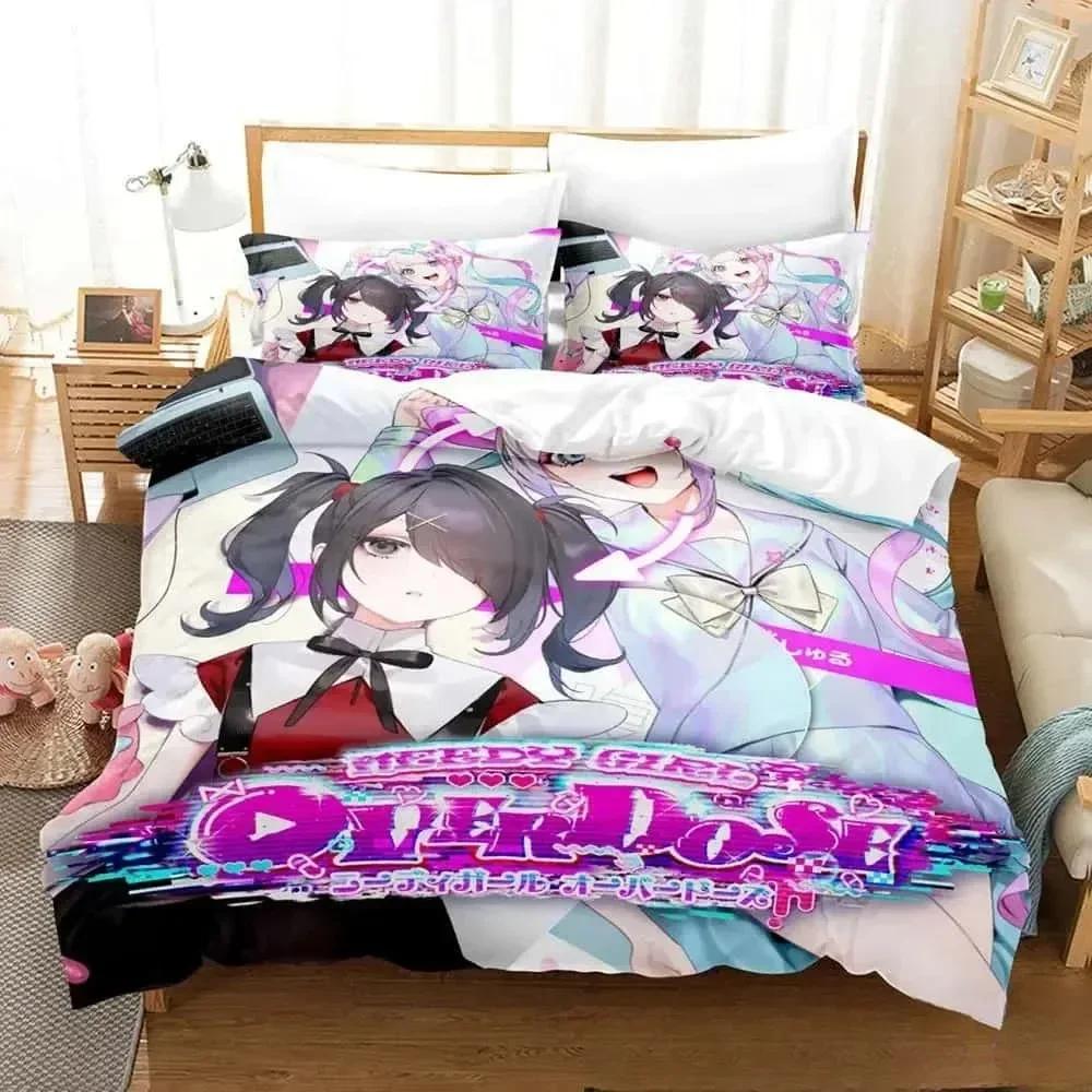 Comforter 3D Print Anime Needy Streamer Overload Bedding Set Boys Girls Twin Queen King Size Bed Boys Adult