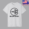 SUKHOI Aeroplane Russian Aerospace Men#039;s Grey Size S5XL Unisex T-Shirt