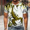 Summer Panther Print T-shirt Men's Women's Animal Pattern Short Sleeve Casual Street Men's Tops O-Neck Quick Drying T-shirts