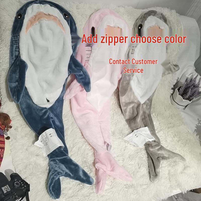 Adorable Shark Plush Toy - Cute Bedroom Decor & Sleep Companion Pillow