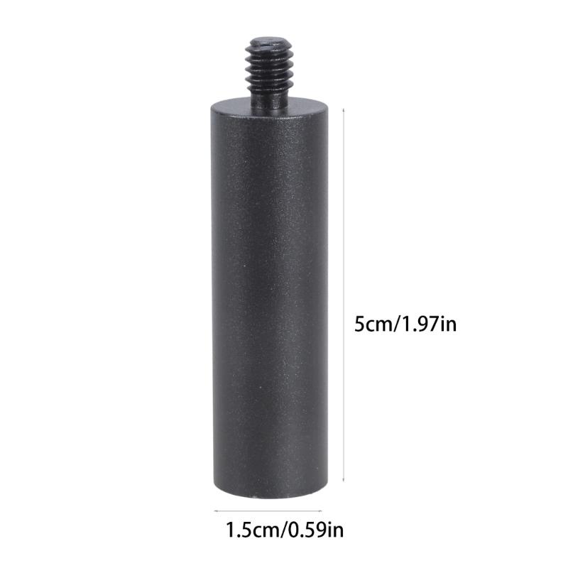 50mm Long Extension Tube 1/4-20 Double Thread Connector for Photography Gear Tripods Camping Light Mounting