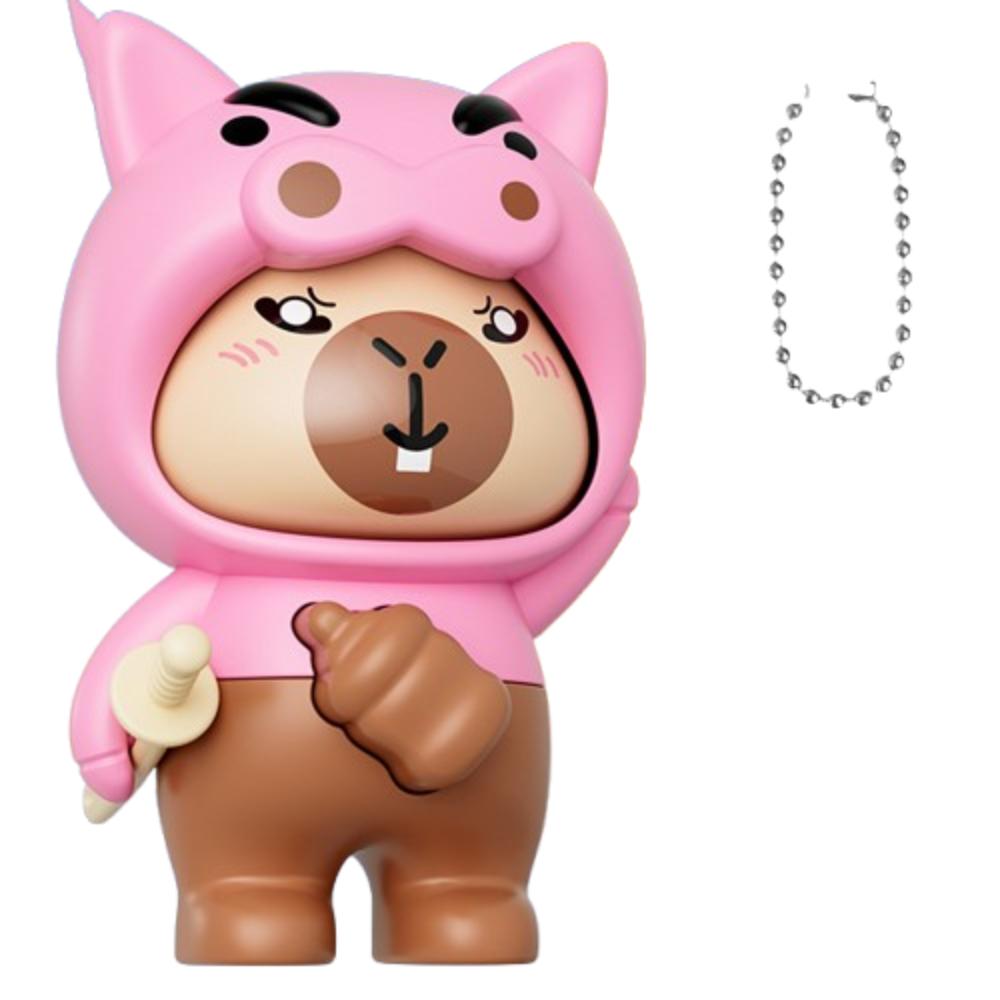 

Игрушка-брелок для смены лица капибары в китайском стиле для детей розовый