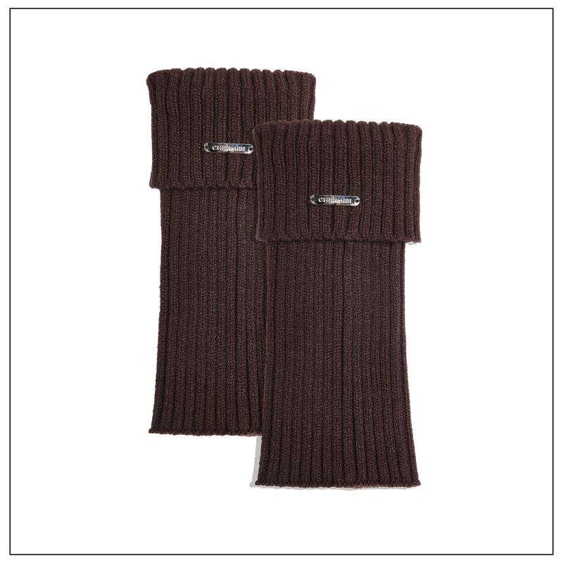 Thickened Knit Logo Sock Covers for Women - Perfect for Autumn/Winter with Ankle Boots, Warm Piled-Up Socks, Y2K Leg Warmers.