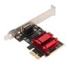 2.5G PCIe Network Adapter 10 100 1000 2500Mbps RJ45 Port RTL8125B Chip PCIe Network Card for Win Computer Office Gaming