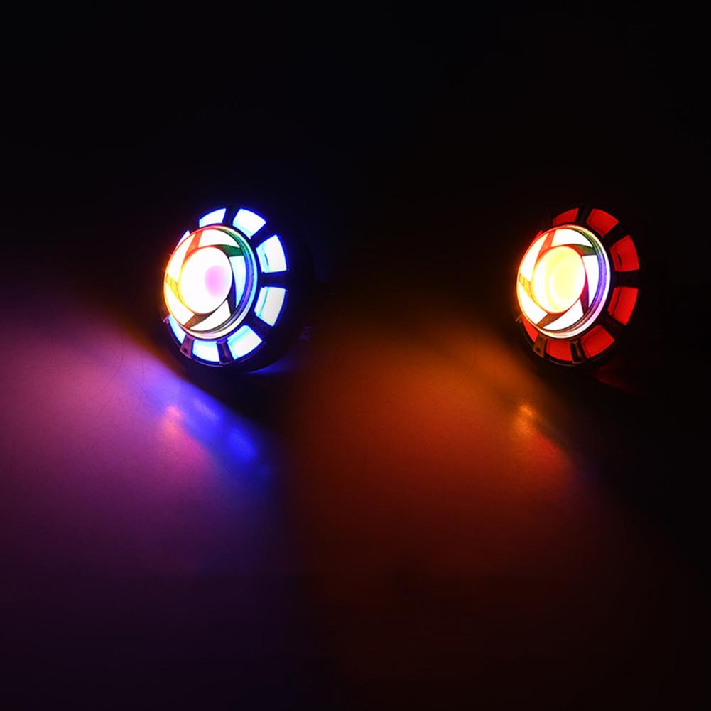 Universal Motorcycle Equipments Warning Lamp Angel Eye Brake Accessories Tail Moto Motorbike Rear Led Rgb Light Flashing R8u7