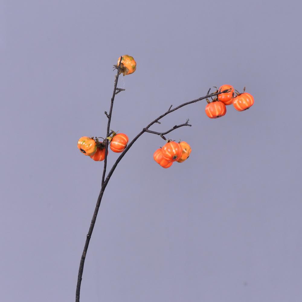 Artificial Small Pumpkin and Berry Branch Decoration for Hotels and Banquets