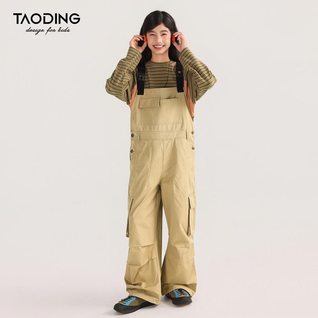 Atmungsaktiver Overall aus reiner Baumwolle von Tao Town für Mädchen – modisch und locker geschnitten, ideal für Schülerinnen der Mittelstufe, perfekt für Frühling und Herbst.