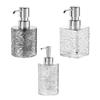 Transparent Hand Soap Press Pump Bottle Liquid Refillable Empty Dispenser Container for Home Office and Fitness Use