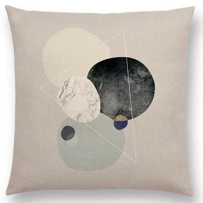 Neuestes Design Verfügbar Geometrische Texturen Grafischer Minimalismus Drucke Magischer Wald Kissenbezug