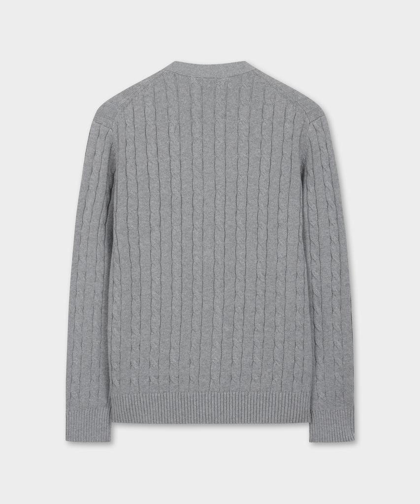 Brooks Brothers Cotton Cable Cardigan (Grey) (Bbwcmbg101)