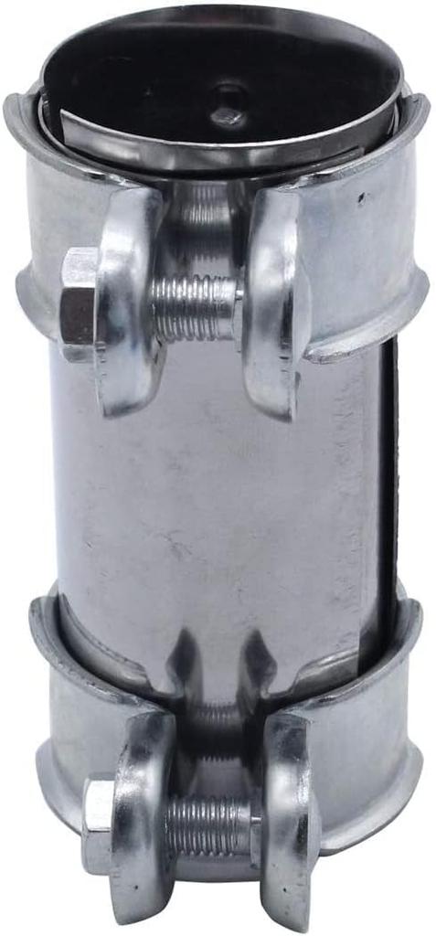 SHLPDFM Stainless Steel Muffler Band, Inner Diameter 55mm, Exhaust Connection