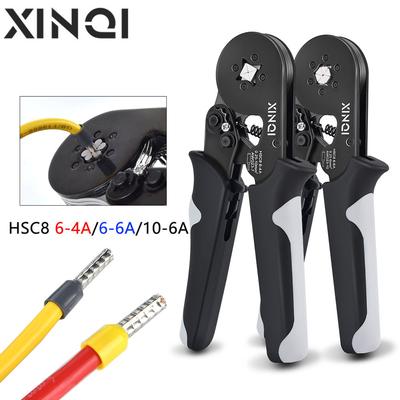 XINQI HSC8 6-4A 6-6A 23-7AWG Einstellbar Präzise Hexagon Rohr Schnürsenkel Terminal Crimpen Zangen Crimp Hand Werkzeuge