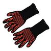 800°C Heat Resistant BBQ Glove Silicone Grill Mitt Durable Oven Glove  Kitchen