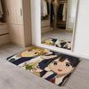 T-Tamako Market Floor Mat Flannel Door Mat Non-Slip Absorbent Washable Indoor Home Rug