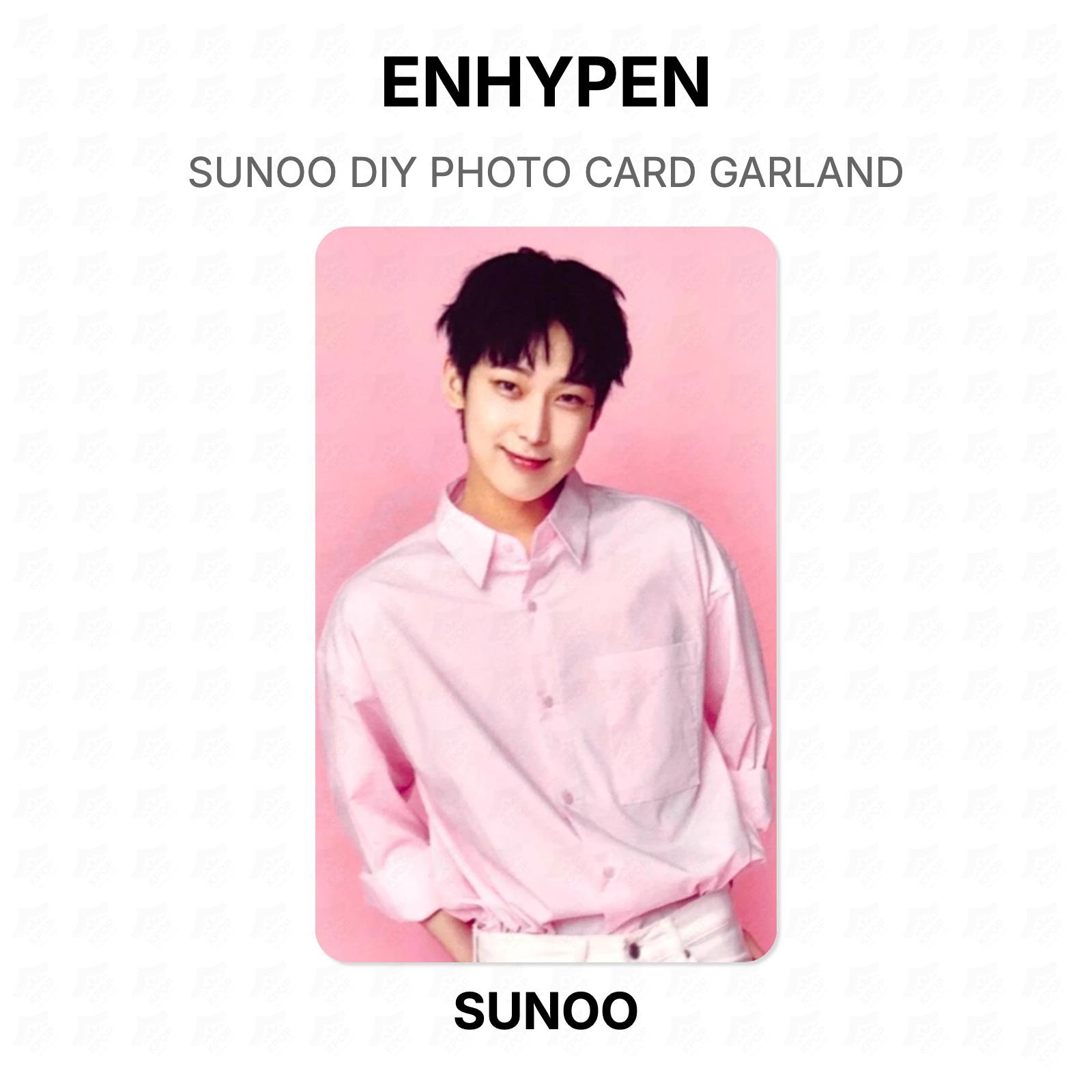 ENHYPEN SUNOO DIY PHOTO CARD GARLAND Official Photocard SUNOO