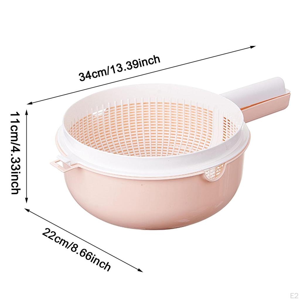 2 Layer Washing Basket for Food Straining and Vegetable Cleaning In the Kitchen