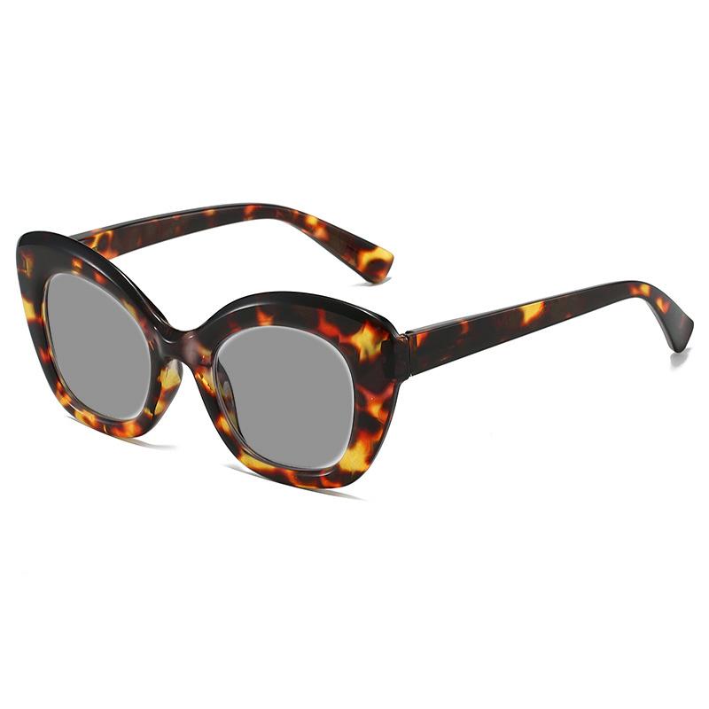 Women's Fashion Trend Cat Eye Myopia Sunglasses Elegant Personalized Thick and Durable UV Resistant Glasses Diopter To -4.0
