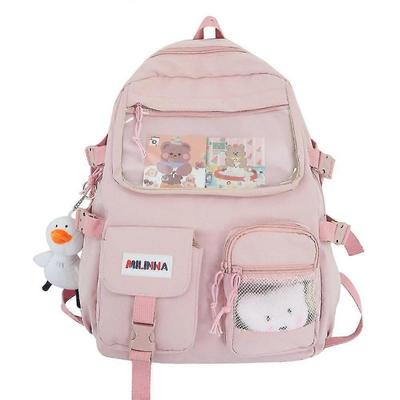 Cartoon Teenager Schüler Transparenter Rucksack Oberstufenschüler Schultasche-MXBC