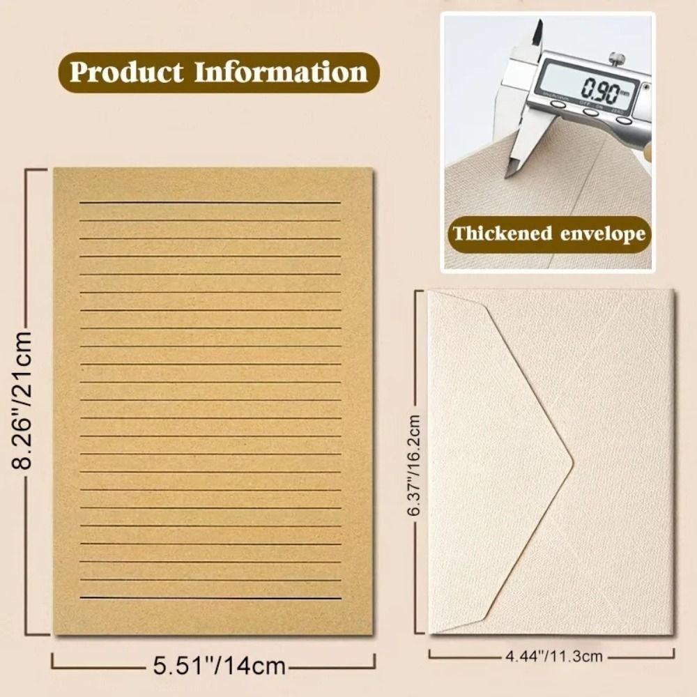 Chinese Style Letter Paper Set Cowhide Envelopes New Burlap Envelope