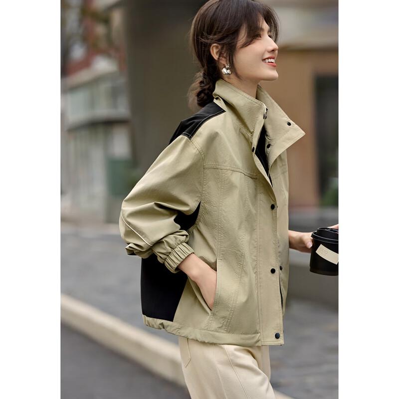 XWI Women's Casual Colorblock Jacket
