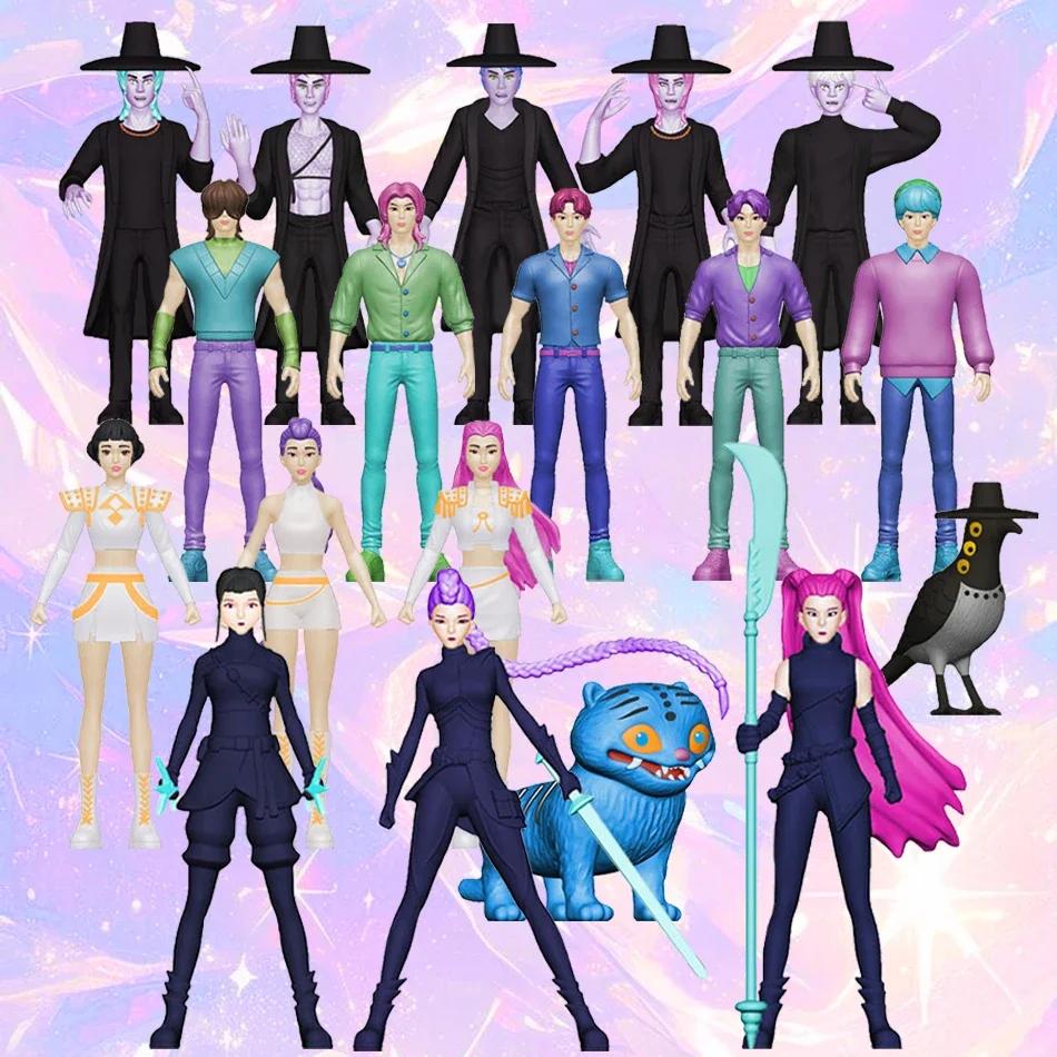 5-18cm Kpop Dämonenjäger Anime Figur Spielzeug Niedlich PVC Bewegliche Gelenke Actionfigur Modell Puppen Kinder Geburtstag Weihnachtsgeschenke