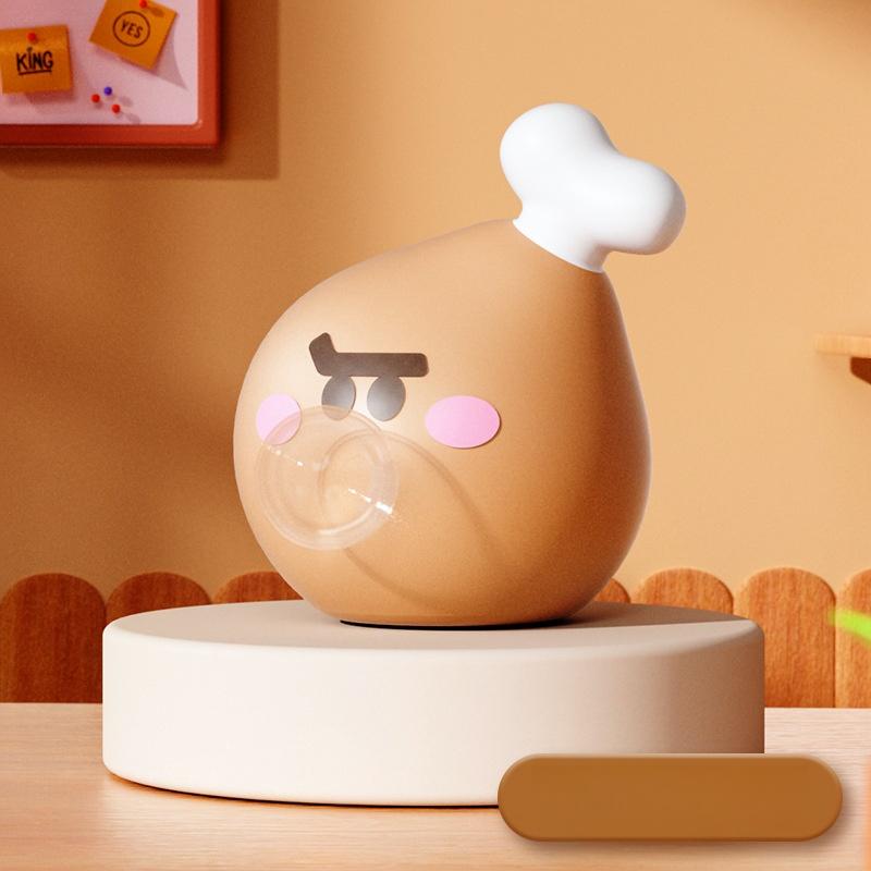 Stress-Relieving Toys Cartoon Food Pop Bubble Squeeze Toys Relieve Anxiety Spit Bubbles Toy Gifts For Boy Girl Kids Adults
