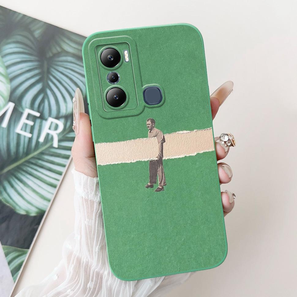 For Infinix Hot 20i Case X665C X665E Cover Silicone Soft Phone Case For Infinix Hot 20i 20 i Fundas Coque 6.6" Shockproof Bumper