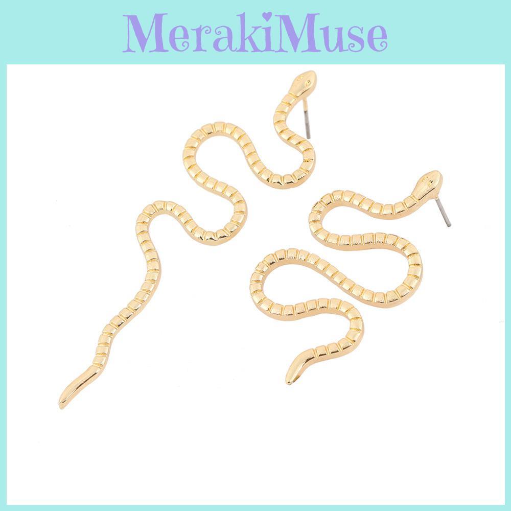 Snake Exotic Earrings Fashionable And Exaggerated Animal Shape Alloy Ear Jewelry