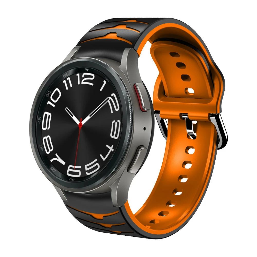 Silicone No Gaps Strap For Samsung Galaxy Watch 7/6/5/4 44mm 40mm 5Pro 45mm Bracelet Band Galaxy 6 Classic 47mm 43mm 46mm Correa