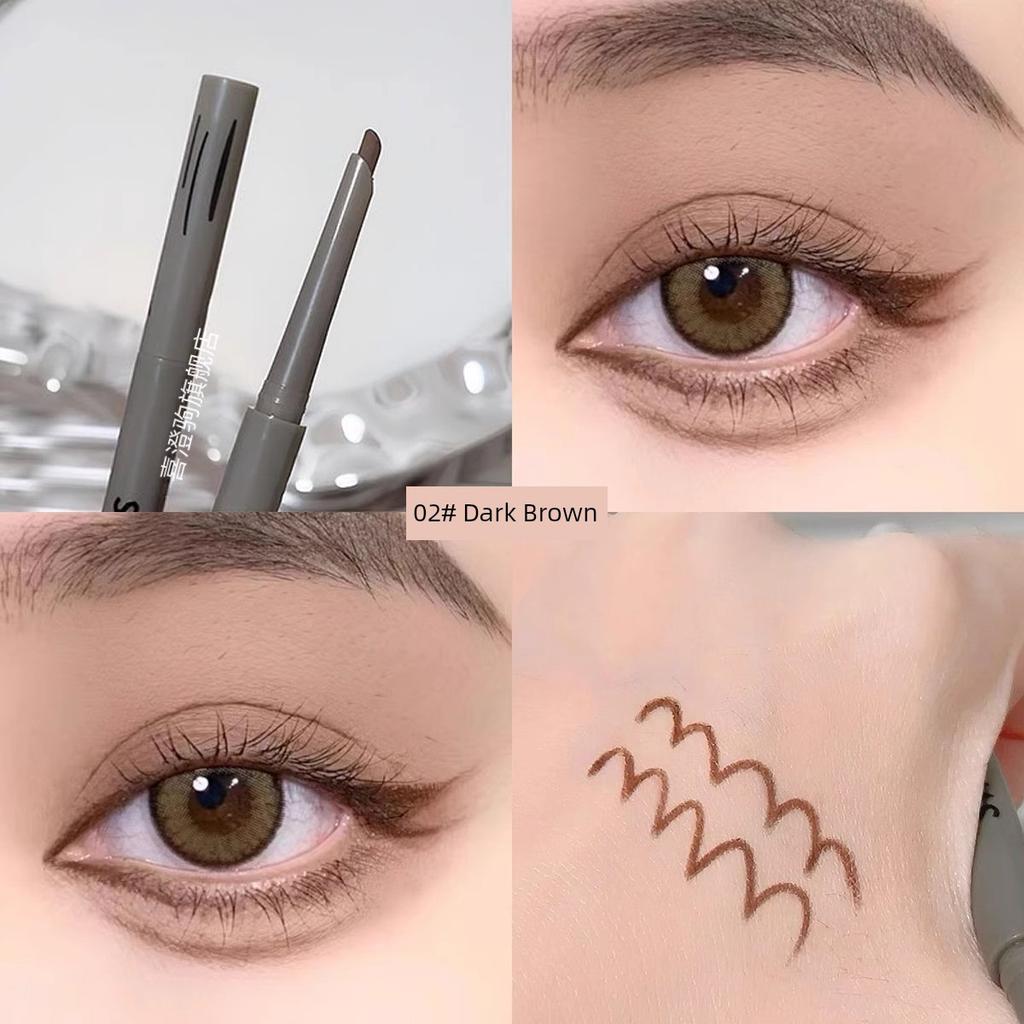 New Chinese Fox Eyeliner! Red Eyeliner Waterproof Not Smudge Long-Lasting Very Fine Eyeliner Brown Novice