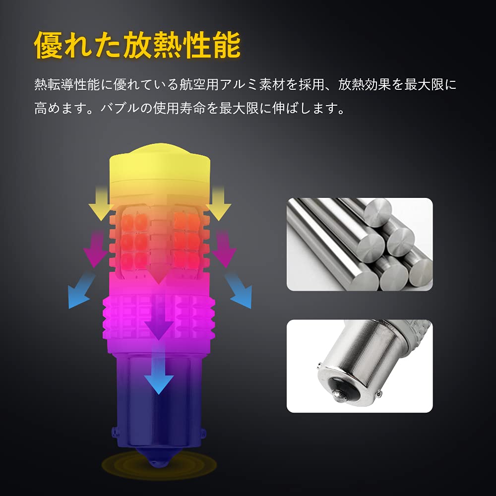 FUTWOD S25 LED Single Brake Lamp Red Explosive Light Built-in