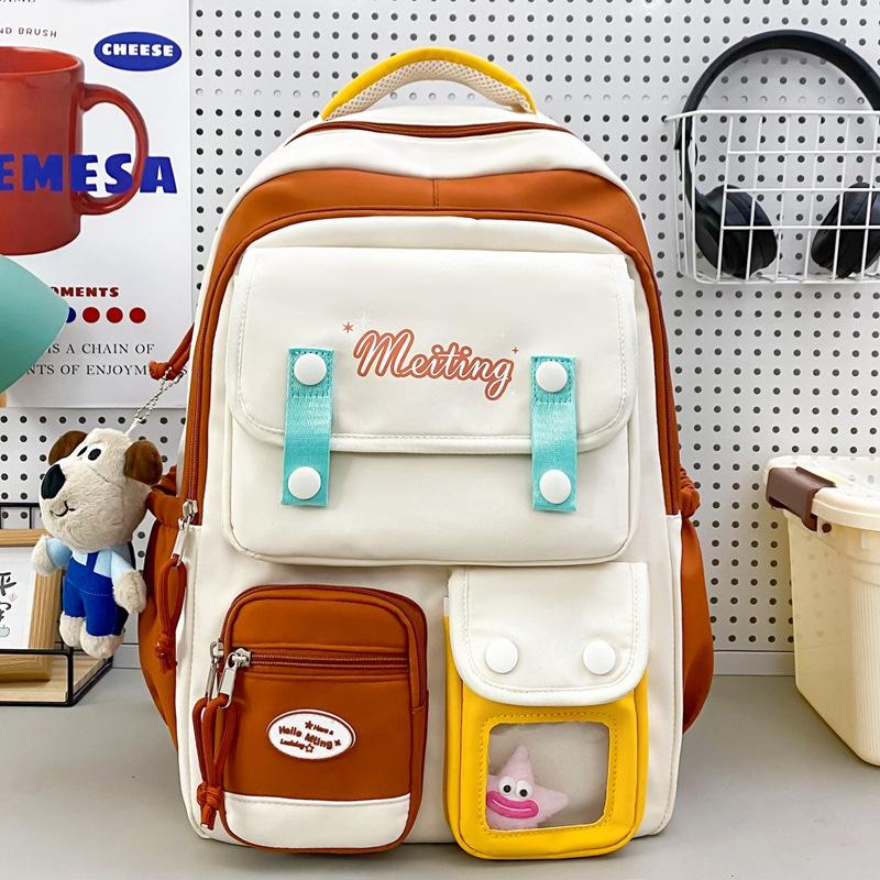 Schoolbag1011 New Japanese Light and Casual Simple Junior High School Student High School Student Backpack Fashionable Foreign Style Female Student 