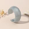 Retro Jelly Color Wide Bracelet Minority Design Geometric Irregular Bangle  Daily