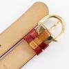 Louis Vuitton Ceinture Belt M6980 Pomdamul Red Monogram Vernis Women Used
