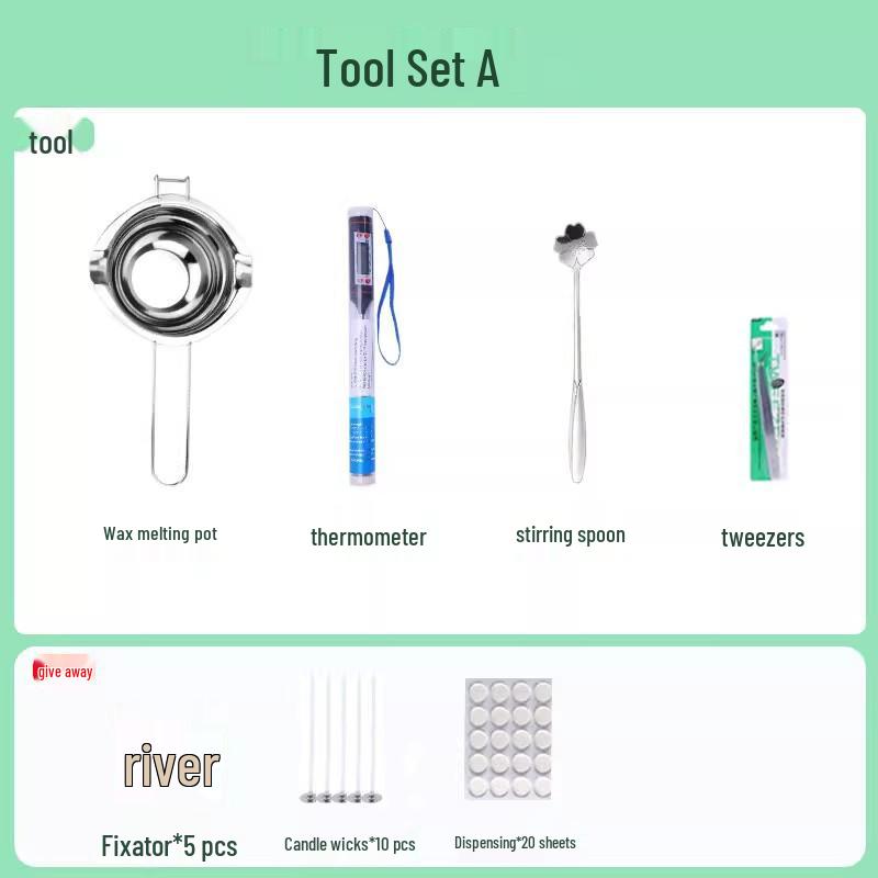 Aroma Candle DIY Tool Set: Electric Soy Wax Melting Pot and Stove